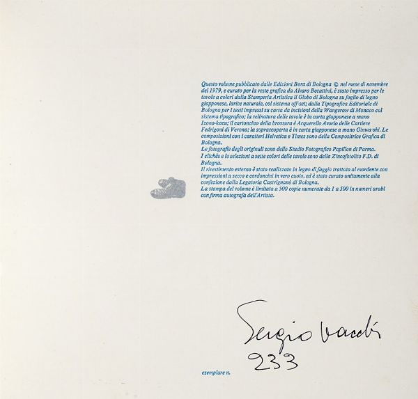 Sergio Vacchi : I capricci.  - Asta 	Libri, autografi e manoscritti - Associazione Nazionale - Case d'Asta italiane