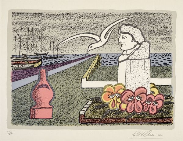 Giuseppe Viviani : 2-3-4 due prose, tre litografie, quattro poesie. Prefazione di Cesare Zavattini.  - Asta 	Libri, autografi e manoscritti - Associazione Nazionale - Case d'Asta italiane