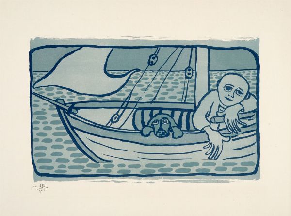 Giuseppe Viviani : 2-3-4 due prose, tre litografie, quattro poesie. Prefazione di Cesare Zavattini.  - Asta 	Libri, autografi e manoscritti - Associazione Nazionale - Case d'Asta italiane