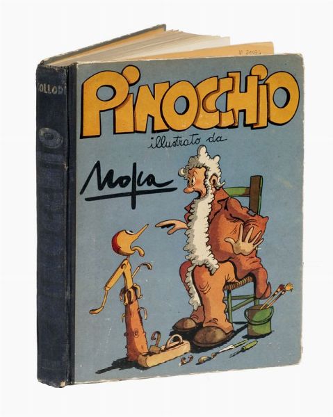 CARLO COLLODI : Le Avventure di Pinocchio [?] illustrate con disegni a colori da Mosca.  - Asta 	Libri, autografi e manoscritti - Associazione Nazionale - Case d'Asta italiane