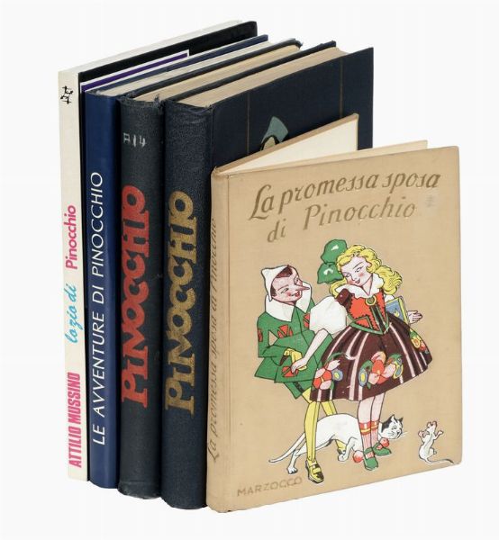 Lotto di 5 opere su Pinocchio.  - Asta 	Libri, autografi e manoscritti - Associazione Nazionale - Case d'Asta italiane