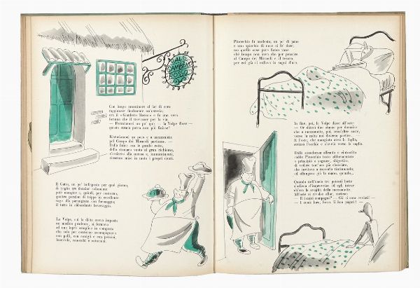 Lotto di 3 edizioni di Pinocchio.  - Asta 	Libri, autografi e manoscritti - Associazione Nazionale - Case d'Asta italiane