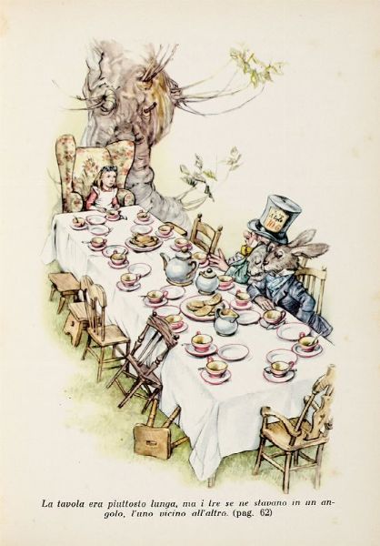 Raccolta di 8 edizioni di Alice nel Paese delle Meraviglie.  - Asta 	Libri, autografi e manoscritti - Associazione Nazionale - Case d'Asta italiane