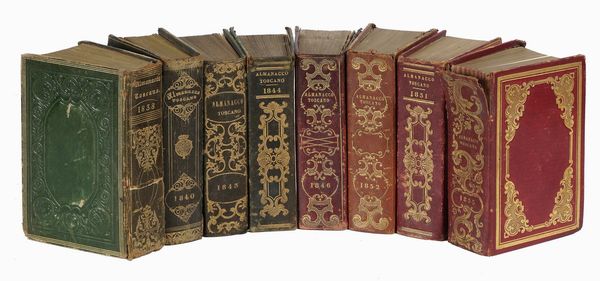 Lotto di 8 almanacchi toscani.  - Asta 	Libri, autografi e manoscritti - Associazione Nazionale - Case d'Asta italiane