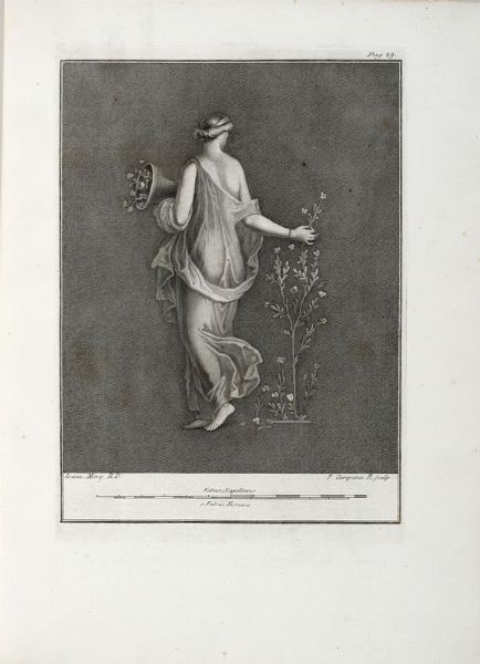 OTTAVIO ANTONIO BAIARDI : Antichit di Ercolano. Catalogo degli antichi monumenti; Le pitture antiche d'Ercolano. Tomo primo (-quarto); De' Bronzi d'Ercolano. Tomo primo (-secondo).  - Asta 	Libri, autografi e manoscritti - Associazione Nazionale - Case d'Asta italiane