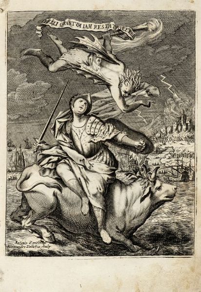 NICOL� BEREGAN : Historia delle guerre d'Europa dalla comparsa dell'armi ottomane nell'Hungheria l'anno 1683... Parte prima (-seconda).  - Asta 	Libri, autografi e manoscritti - Associazione Nazionale - Case d'Asta italiane