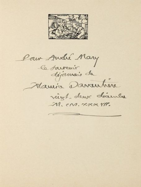 CHARLES BOUTMY : La valle aux loups.  - Asta 	Libri, autografi e manoscritti - Associazione Nazionale - Case d'Asta italiane