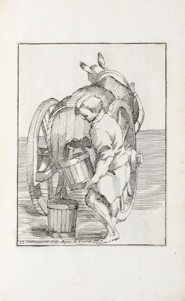 ANNIBALE CARRACCI : Le arti di Bologna [...] intagliate da Simone Guilini coll'assistenza di Alessandro Algardi.  - Asta 	Libri, autografi e manoscritti - Associazione Nazionale - Case d'Asta italiane