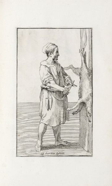 ANNIBALE CARRACCI : Le arti di Bologna [...] intagliate da Simone Guilini coll'assistenza di Alessandro Algardi.  - Asta 	Libri, autografi e manoscritti - Associazione Nazionale - Case d'Asta italiane