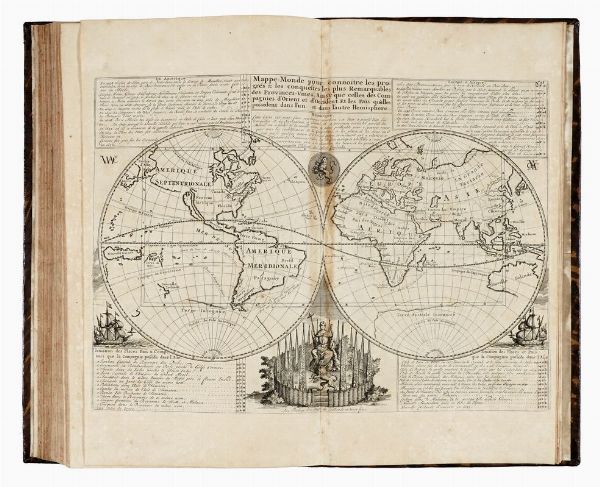 ZACHARIAS CHATELIN GUEUDEVILLE : Atlas historique, ou nouvelle introduction a l'histoire,  la chronologie &  la gographie ancienne & moderne... Tome premiere (-seconde, seconde Partie).  - Asta 	Libri, autografi e manoscritti - Associazione Nazionale - Case d'Asta italiane