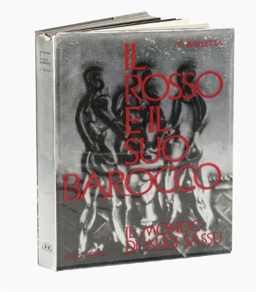 ALIGI SASSU : Disegno e dedica autografa su libro.  - Asta 	Libri, autografi e manoscritti - Associazione Nazionale - Case d'Asta italiane