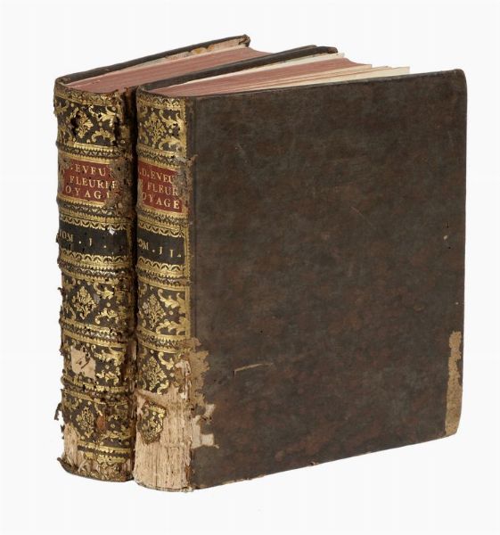 CHARLES PIERRE CLARET (DE) FLEURIEU : Voyage fait par ordre du roi en 1768 et 1769, a differentes parties du monde, pour eprouver en mer les horloges marines [...] Premiere [-seconde] partie...  - Asta 	Libri, autografi e manoscritti - Associazione Nazionale - Case d'Asta italiane