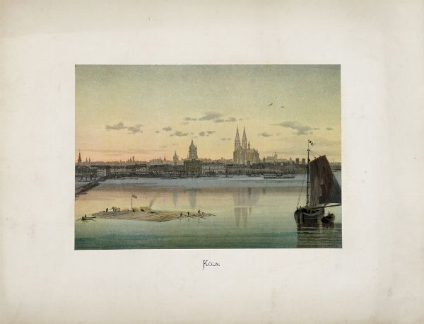 C. KHLER : Der Rhein: Aquarelle [...] mit Schilderungen und Sagen.  - Asta 	Libri, autografi e manoscritti - Associazione Nazionale - Case d'Asta italiane