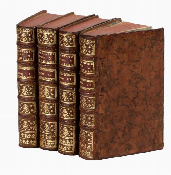 CHARLES PHILIPPE MONTENAULT : Histoire des rois des Deux Siciles de la Maison de France... Tome premier (-quatrime).  - Asta 	Libri, autografi e manoscritti - Associazione Nazionale - Case d'Asta italiane