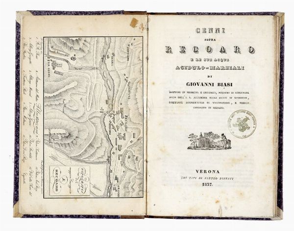 DOMENICO MORICHINI : Saggio medico-chimico sopra l'acqua di Nocera...  - Asta 	Libri, autografi e manoscritti - Associazione Nazionale - Case d'Asta italiane