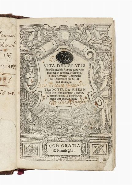 PETRUS DAMIANI <SANTO> : Vita del Beatissimo Romoaldo Romito.  - Asta 	Libri, autografi e manoscritti - Associazione Nazionale - Case d'Asta italiane