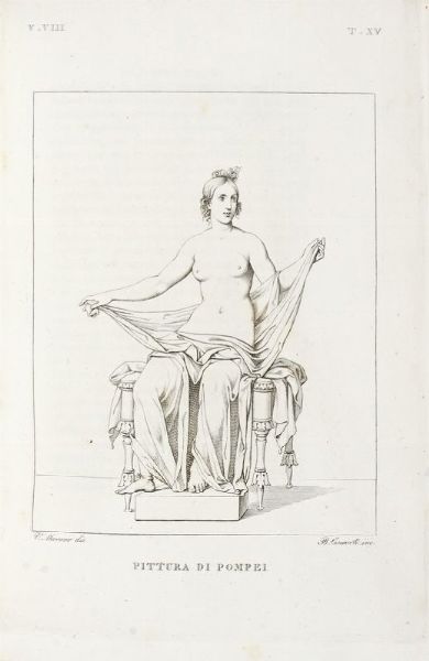 ERASMO PISTOLESI : Real Museo Borbonico descritto ed illustrato [...]. Volume primo (-nono).  - Asta 	Libri, autografi e manoscritti - Associazione Nazionale - Case d'Asta italiane