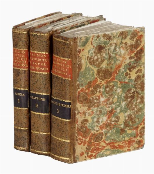 THOMAS SALMON : Lo stato presente di tutti i paesi e popoli del mondo naturale, politico, e morale, con nuove osservazioni... Volume I (-III).  - Asta 	Libri, autografi e manoscritti - Associazione Nazionale - Case d'Asta italiane