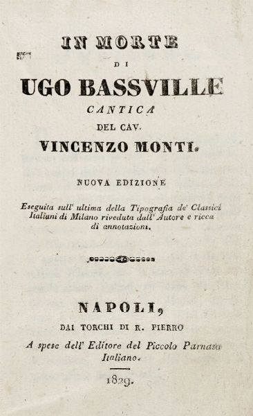 Torquato Tasso : Lotto di 4 opere di letteratura.  - Asta 	Libri, autografi e manoscritti - Associazione Nazionale - Case d'Asta italiane