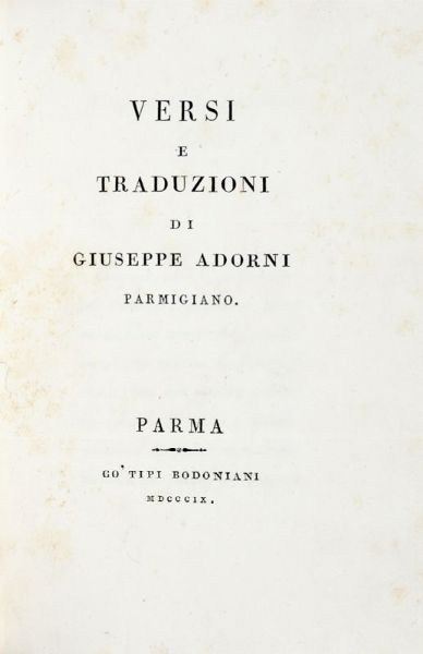 Torquato Tasso : Lotto di 4 opere di letteratura.  - Asta 	Libri, autografi e manoscritti - Associazione Nazionale - Case d'Asta italiane