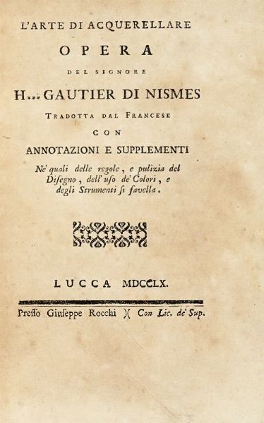Lotto di 7 titoli sulla pittura.  - Asta 	Libri, autografi e manoscritti - Associazione Nazionale - Case d'Asta italiane