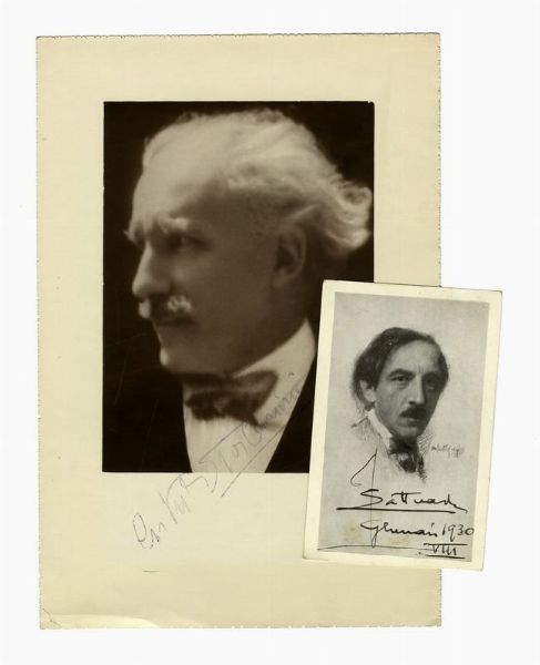 ARTURO TOSCANINI : Ritratto fotografico con firma autografa.  - Asta 	Libri, autografi e manoscritti - Associazione Nazionale - Case d'Asta italiane