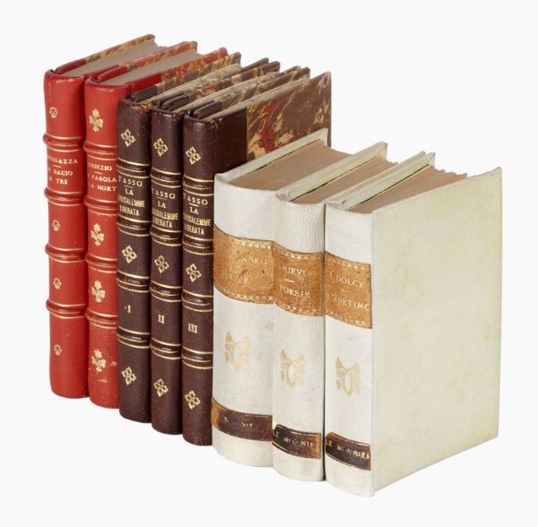 Lotto di 67 opere di letteratura italiana.  - Asta 	Libri, autografi e manoscritti - Associazione Nazionale - Case d'Asta italiane