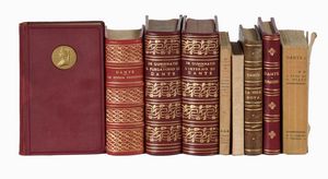 DANTE ALIGHIERI - Lotto di 9 opere dantesche.