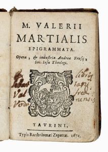 MARCUS VALERIO MARTIALIS - Epigrammata.
