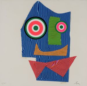 ENRICO BAJ : La Cravate ne vaut pas une mdaille.  - Asta 	Libri, autografi e manoscritti - Associazione Nazionale - Case d'Asta italiane