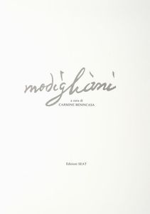 CARMINE BENINCASA : Modigliani.  - Asta 	Libri, autografi e manoscritti - Associazione Nazionale - Case d'Asta italiane