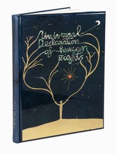 MARCELLO JORI : Universal declaration of human rights.  - Asta 	Libri, autografi e manoscritti - Associazione Nazionale - Case d'Asta italiane