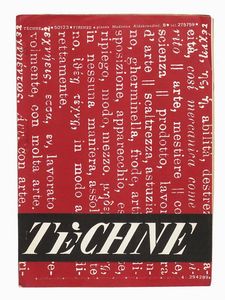 Eugenio Miccini : Techne.  - Asta 	Libri, autografi e manoscritti - Associazione Nazionale - Case d'Asta italiane