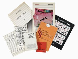 LUCIANO ORI - Raccolta di 10 opere di e su Luciano Ori e la Poesia Visiva.