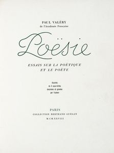 PAUL VALRY - Posie. Essais sur la potique et la pote.
