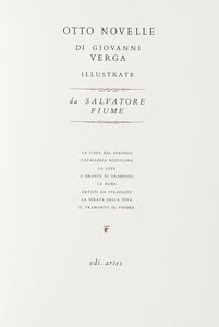 GIOVANNI VERGA - Otto novelle. Illustrazioni di Salvatore Fiume.