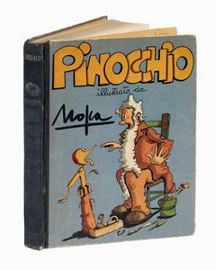CARLO COLLODI : Le Avventure di Pinocchio [?] illustrate con disegni a colori da Mosca.  - Asta 	Libri, autografi e manoscritti - Associazione Nazionale - Case d'Asta italiane