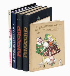 Lotto di 5 opere su Pinocchio.  - Asta 	Libri, autografi e manoscritti - Associazione Nazionale - Case d'Asta italiane