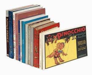 Raccolta di 13 edizioni di Pinocchio.  - Asta 	Libri, autografi e manoscritti - Associazione Nazionale - Case d'Asta italiane