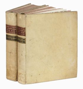 ACCADEMIA DI PADOVA : Saggi scientifici e letterari dell'Accademia di Padova. Tomo I (-II).  - Asta 	Libri, autografi e manoscritti - Associazione Nazionale - Case d'Asta italiane