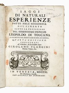 LORENZO MAGALOTTI - Saggi di naturali esperienze fatte nell'Accademia del Cimento...