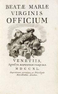 Beatae Mariae Virginis Officium.  - Asta 	Libri, autografi e manoscritti - Associazione Nazionale - Case d'Asta italiane