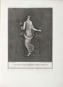 OTTAVIO ANTONIO BAIARDI : Antichit di Ercolano. Catalogo degli antichi monumenti; Le pitture antiche d'Ercolano. Tomo primo (-quarto); De' Bronzi d'Ercolano. Tomo primo (-secondo).  - Asta 	Libri, autografi e manoscritti - Associazione Nazionale - Case d'Asta italiane