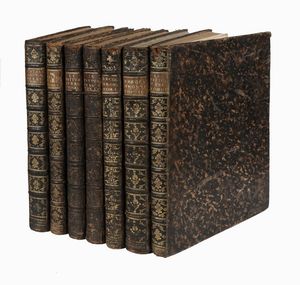 OTTAVIO ANTONIO BAIARDI : Antichit di Ercolano. Catalogo degli antichi monumenti; Le pitture antiche d'Ercolano. Tomo primo (-quarto); De' Bronzi d'Ercolano. Tomo primo (-secondo).  - Asta 	Libri, autografi e manoscritti - Associazione Nazionale - Case d'Asta italiane