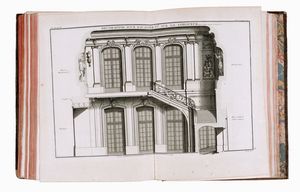 JACQUES FRANCOIS BLONDEL : De la distribution des maisons de plaisance, et de la decoration des edifices en general [...]. Tome premier (-second).  - Asta 	Libri, autografi e manoscritti - Associazione Nazionale - Case d'Asta italiane