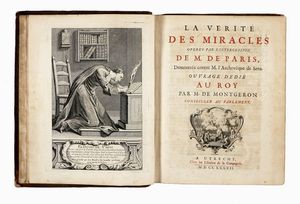 LOUIS BASILE CARR DE MONTGERON - La verite des miracles operes par l'intercession de M. de Paris...