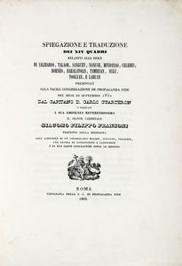 CARLOS CUARTERON - Spiegazione e traduzione dei XIV quadri relativi alle isole di Salibaboo, Talaor, Sanguey, Nanuse, Mindanao, Celebes...