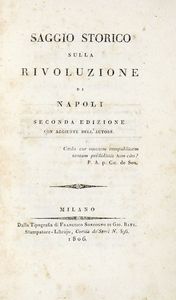 VINCENZO CUOCO - Saggio storico sulla rivoluzione di Napoli...