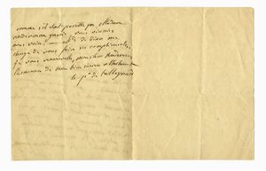 CHARLES MAURICE TALLEYRAND-PRIGORD CHARLES MAURICE - Lettera autografa firmata.