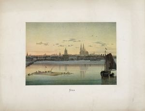 C. KHLER : Der Rhein: Aquarelle [...] mit Schilderungen und Sagen.  - Asta 	Libri, autografi e manoscritti - Associazione Nazionale - Case d'Asta italiane